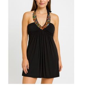 Sequin Hearts black sequins mini dress